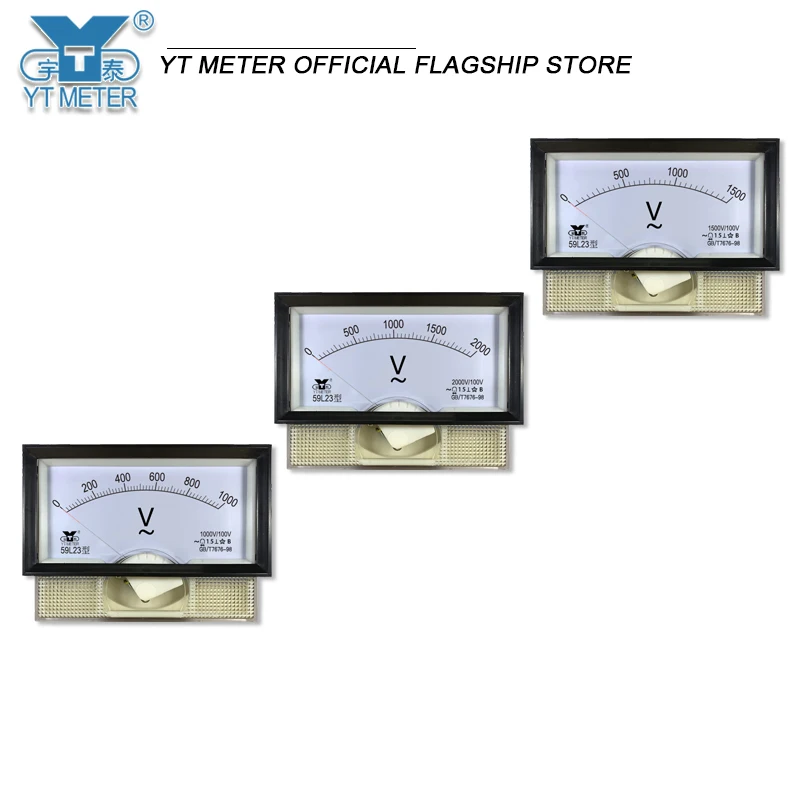 59l23 Intermediate frequency voltmeter 1000v/100V 2500V 3000V Pointer ac1000hz 59L19