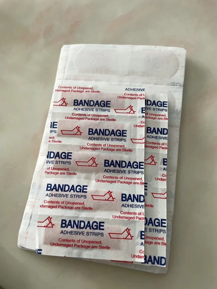 

100 шт. одноразовых медицинских клейких пластырей, пластыри для ухода за ранами, для детей и взрослых