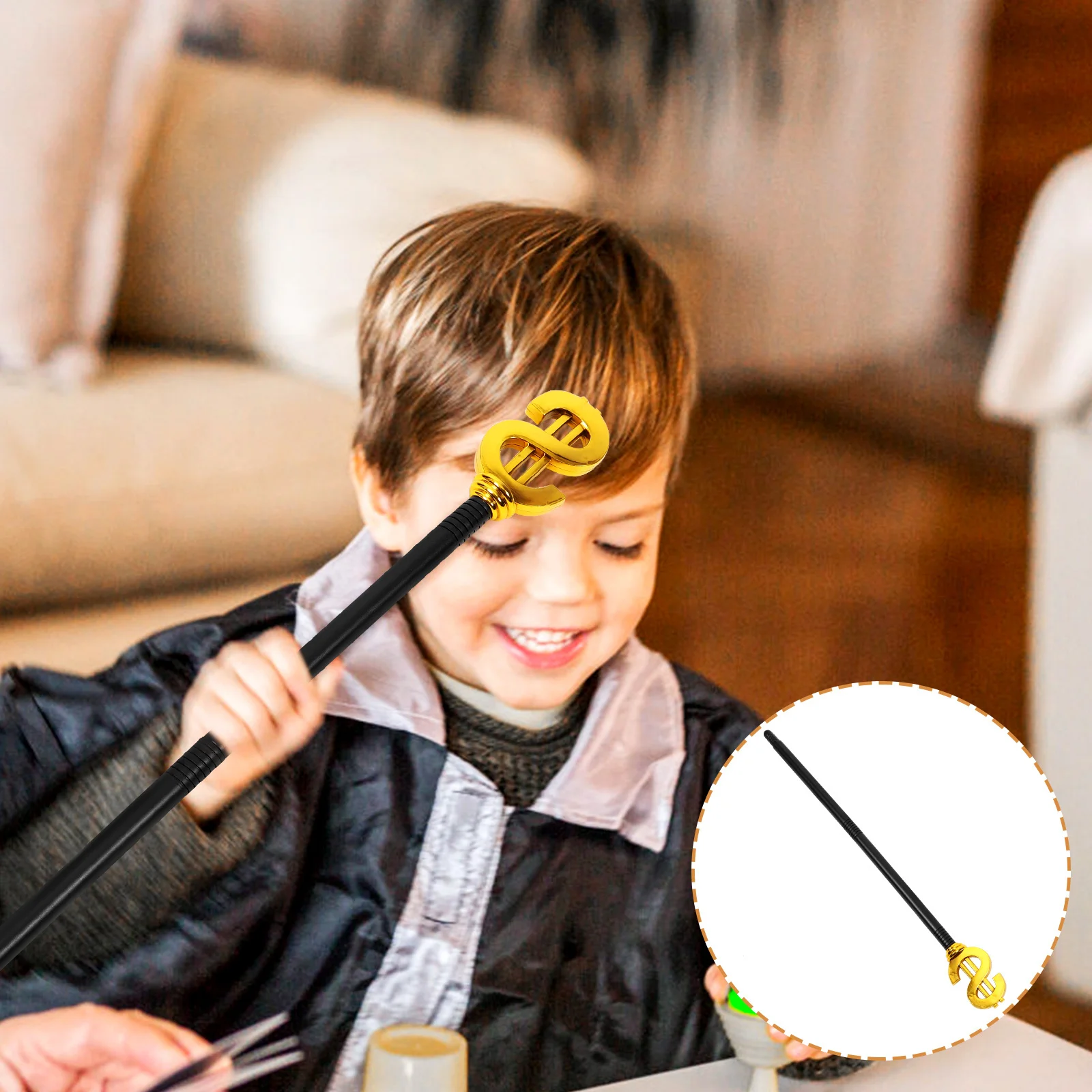 Cosplay Canna Prop Accessorio per costume di Halloween Durevole Impugnatura comoda Squisita fattura Fascino misterioso staccabile