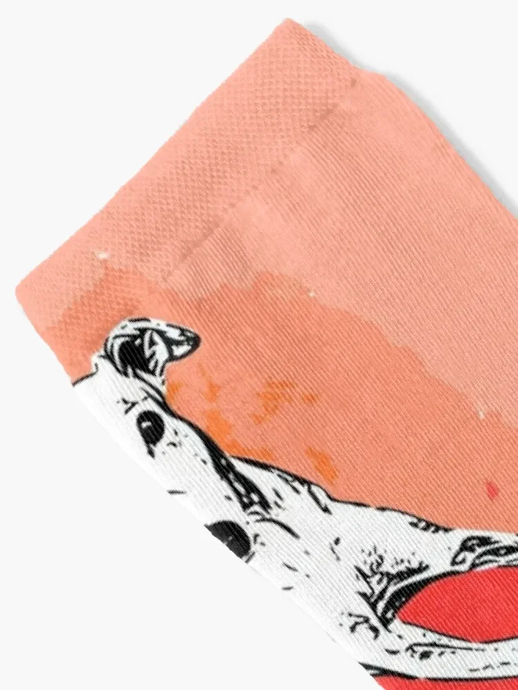 Chaussettes Greyhound aquarelle pour hommes et femmes, chaussettes esthétiques personnalisées