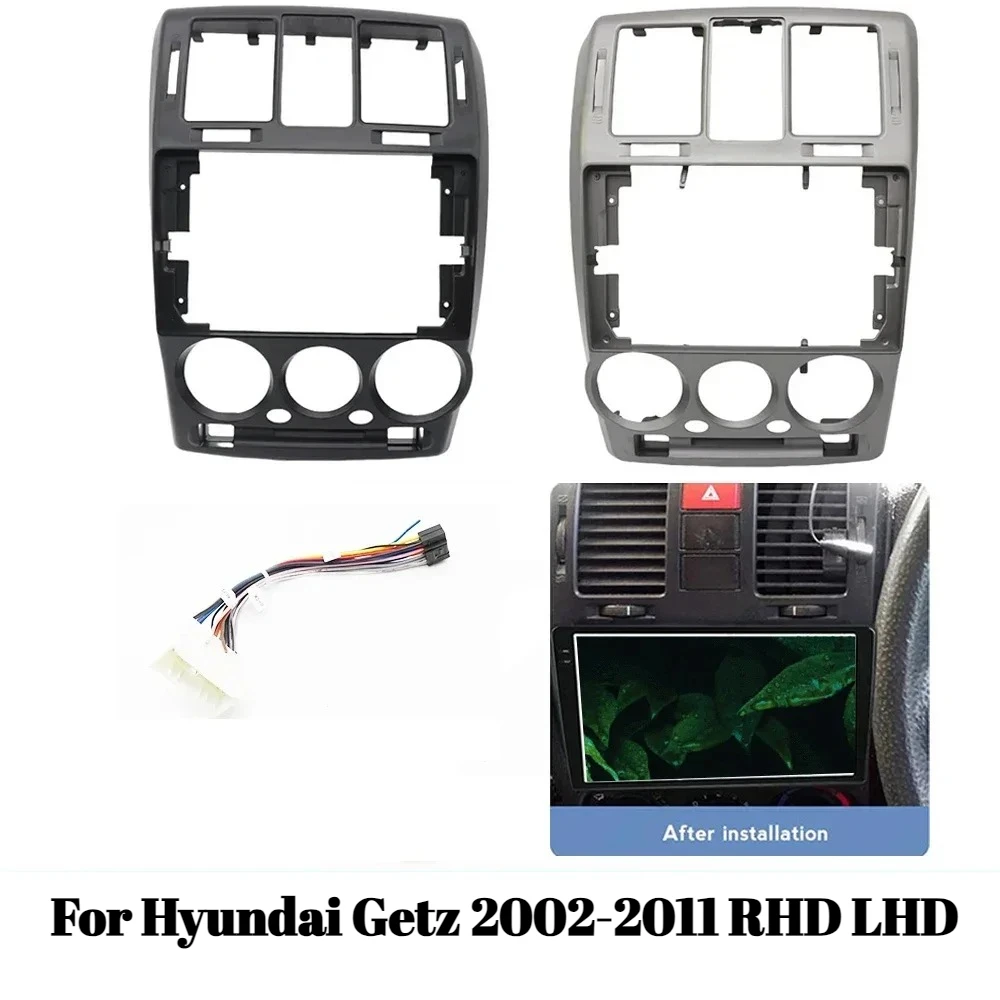 

9-дюймовая рамка для автомобильного радиоприемника для Hyundai Getz 2002-2011 RHD LHD Android, мультимедийная GPS-система, комплект отделки приборной панели