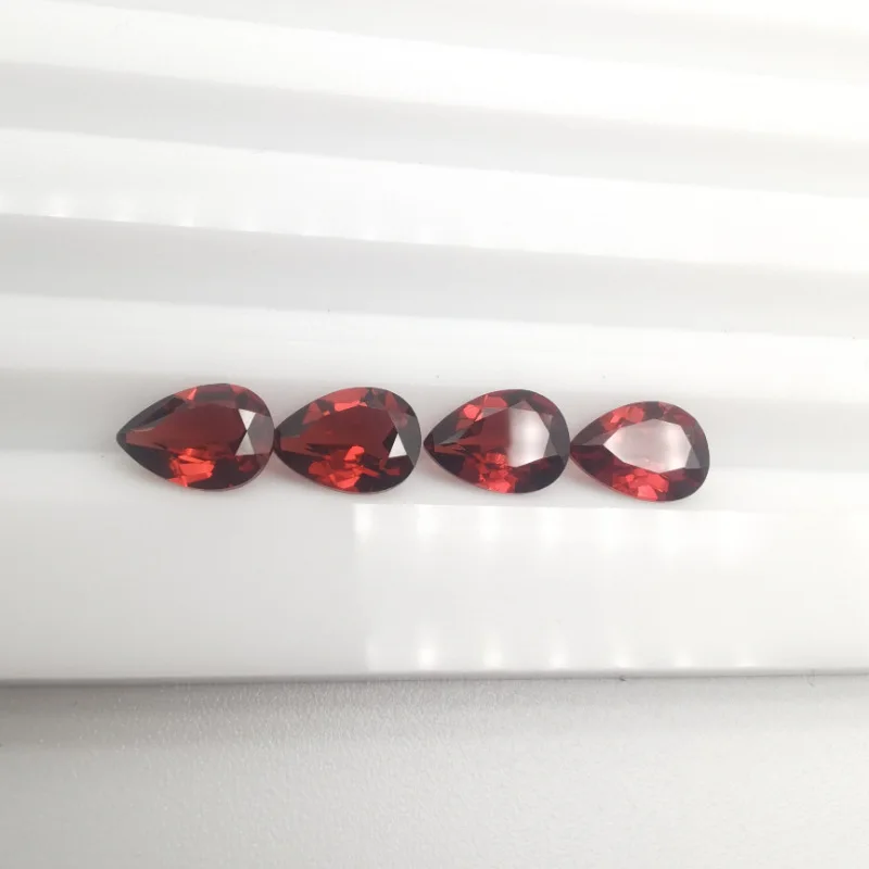

Оптовая продажа с фабрики 100% настоящий натуральный грушевидной формы красный гранат драгоценный камень свободные драгоценные камни Diy материал для ювелирных изделий