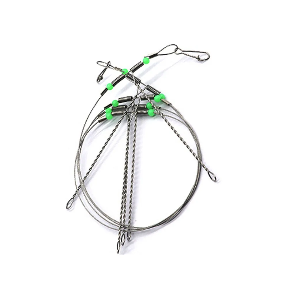 

Fishing Hooks Anti-Winding Swivel String Fishing Wire Stainless Steel Wire Leader Fish Hooks Wire Leader