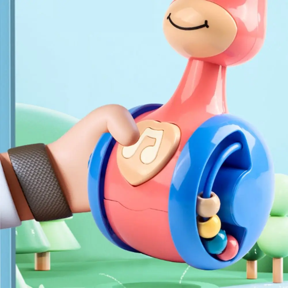 Creatieve Fawn Sliding Tumbler Speelgoed Vroege Onderwijs Cartoon kinderen Tumbler Rammelaar Muzikaal Interactief Tumbler Schommelspeelgoed