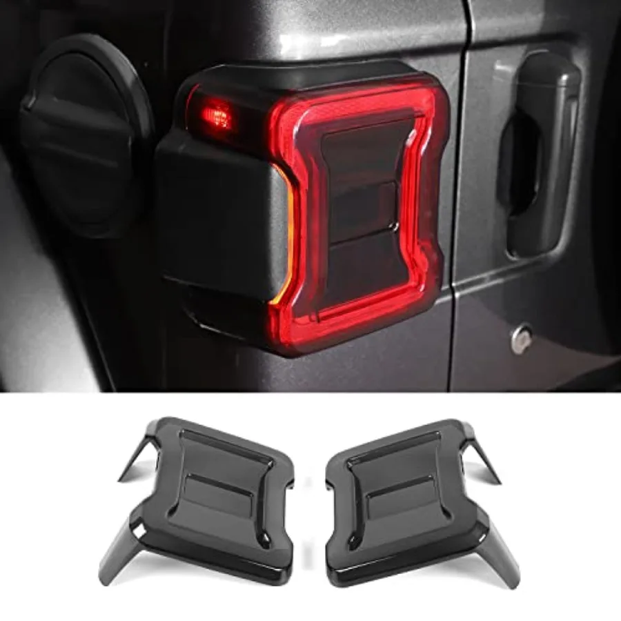 

Защитная накладка на задние фонари JL, декоративные аксессуары для экстерьера, подходят для Jeep Wrangler JL 2018-2025, цвет черный матовый, для версии Ver.