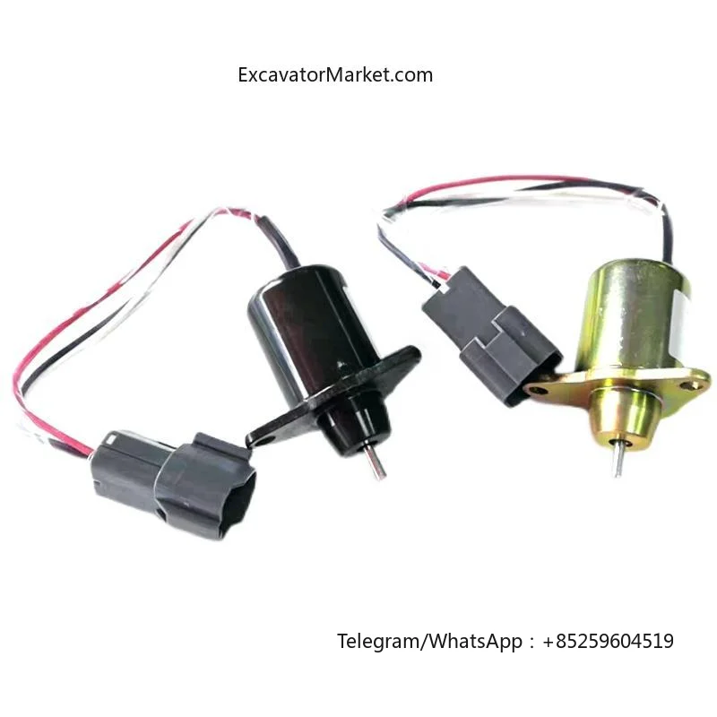 For Shandong Lingong 60 65 80 Forestry excavator accessories flameout solenoid valve battery electronic valve Yanma fire switch