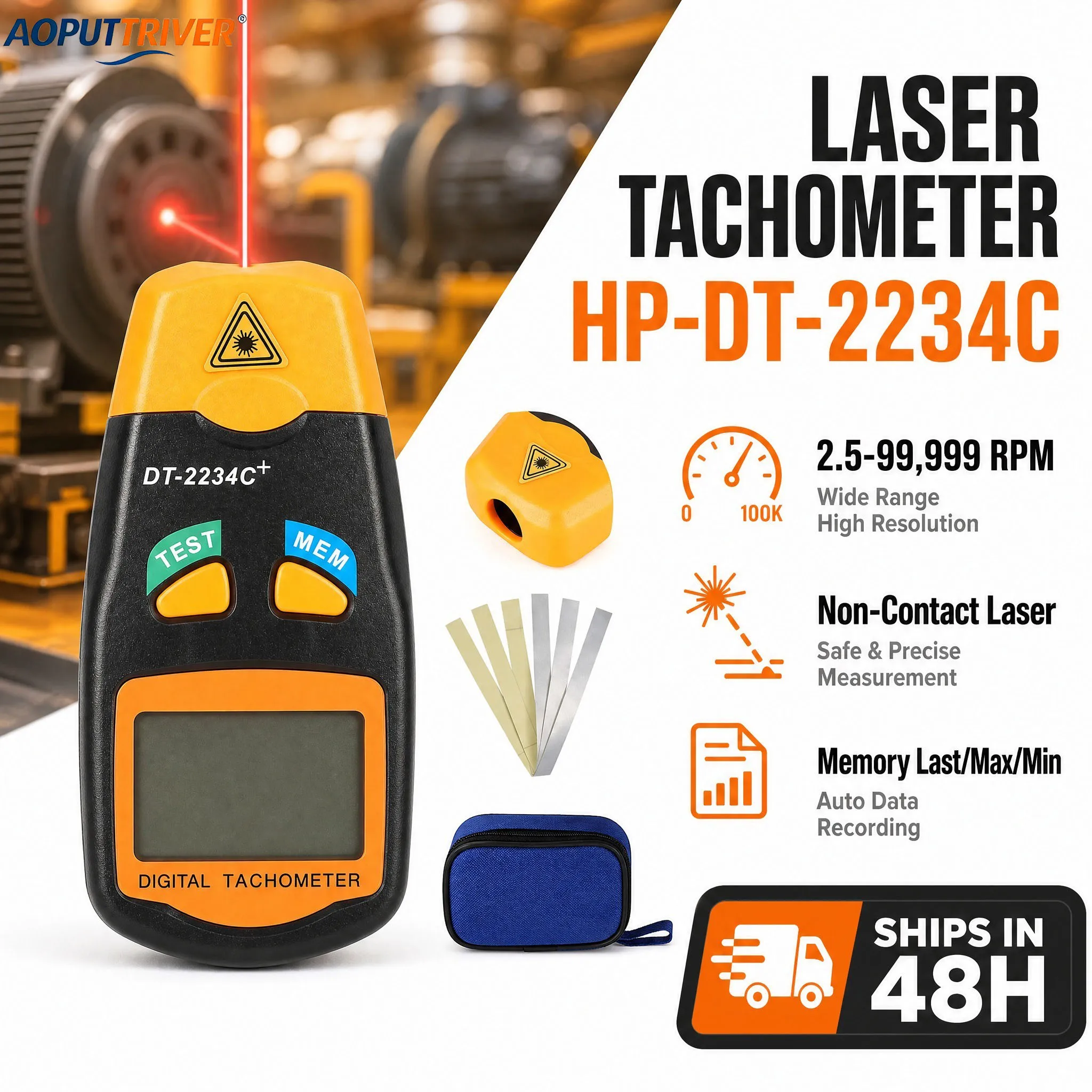 Tachometer Digital Laser Rpm - Tacômetro digital para fotos, medidor de