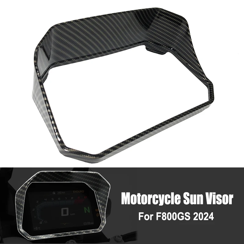 For BMW F800GS 2024 Carbon Look Motorcycle Instrument hat Sun Visor Glare Protection F 800 GS Speedometer Tachometer Cover