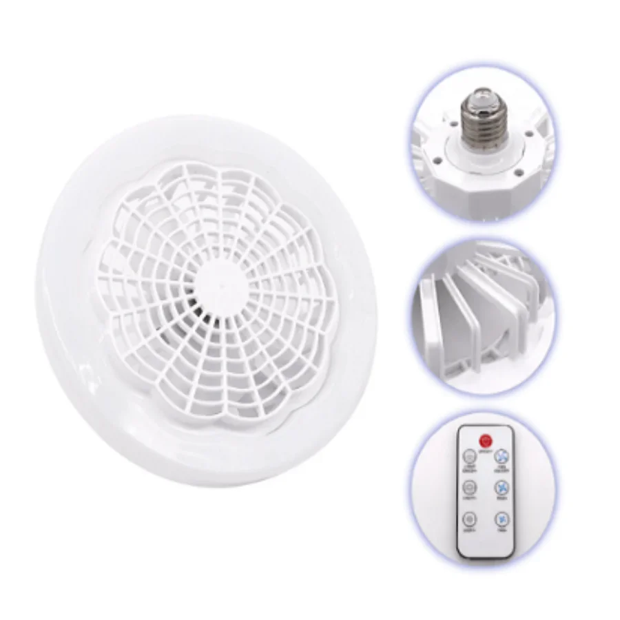 Controle Remoto Ventilador De Controle, Mini Lâmpada, Branca 30W, 10,2 Polegadas