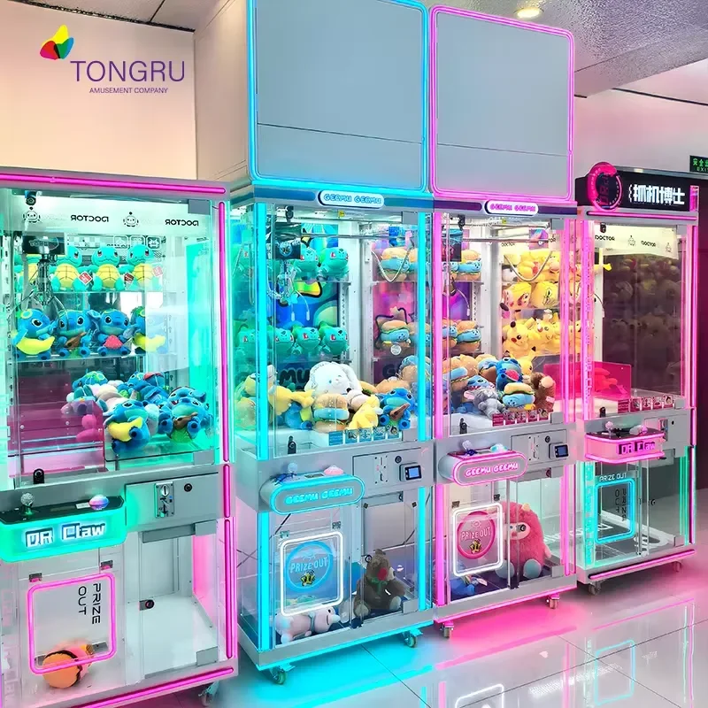 for Crane Game Console Automatic Plush Doll Claw Machine Arcade Coin Operated Prize Vending Equipment for Playground Game