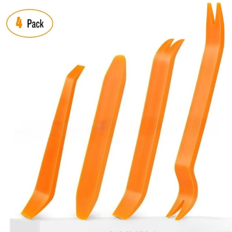 5Pcs Auto Trim Removal Tool Kit Non-Scratch Car Door Panel Pry Bar Clip Puller for Radio Dashboard Interior Repair Hand Tools