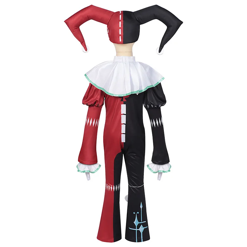 クリスマスの新しいコスプレ衣装、ミュートガールのステラが恐ろしい夜から逃げる、復讐心のあるピエロのアバのフルセット