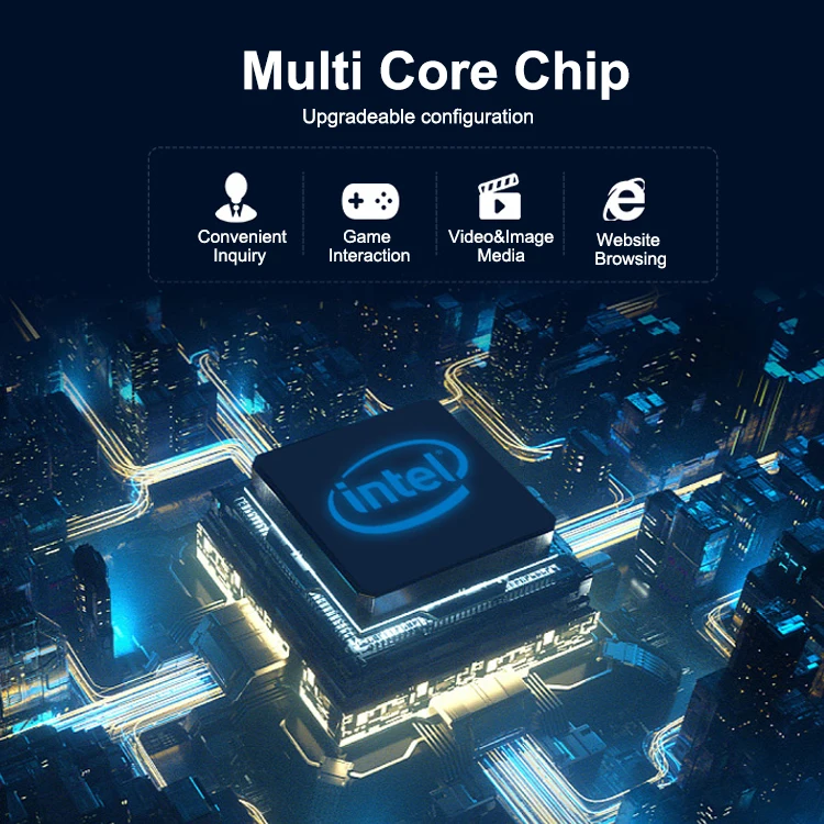 Maßgeschneiderte 4K-Werbeplayer-Display mit 55-Zoll-HD-LCD-Digitalsignage für den Marketingkiosk im Innenbereich