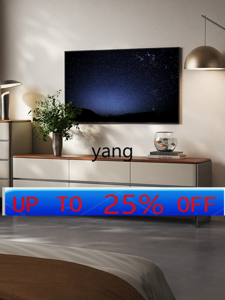 

LMM minimalist TV cabinet bedroom light luxury high-end chest cabinet simple high-end leather