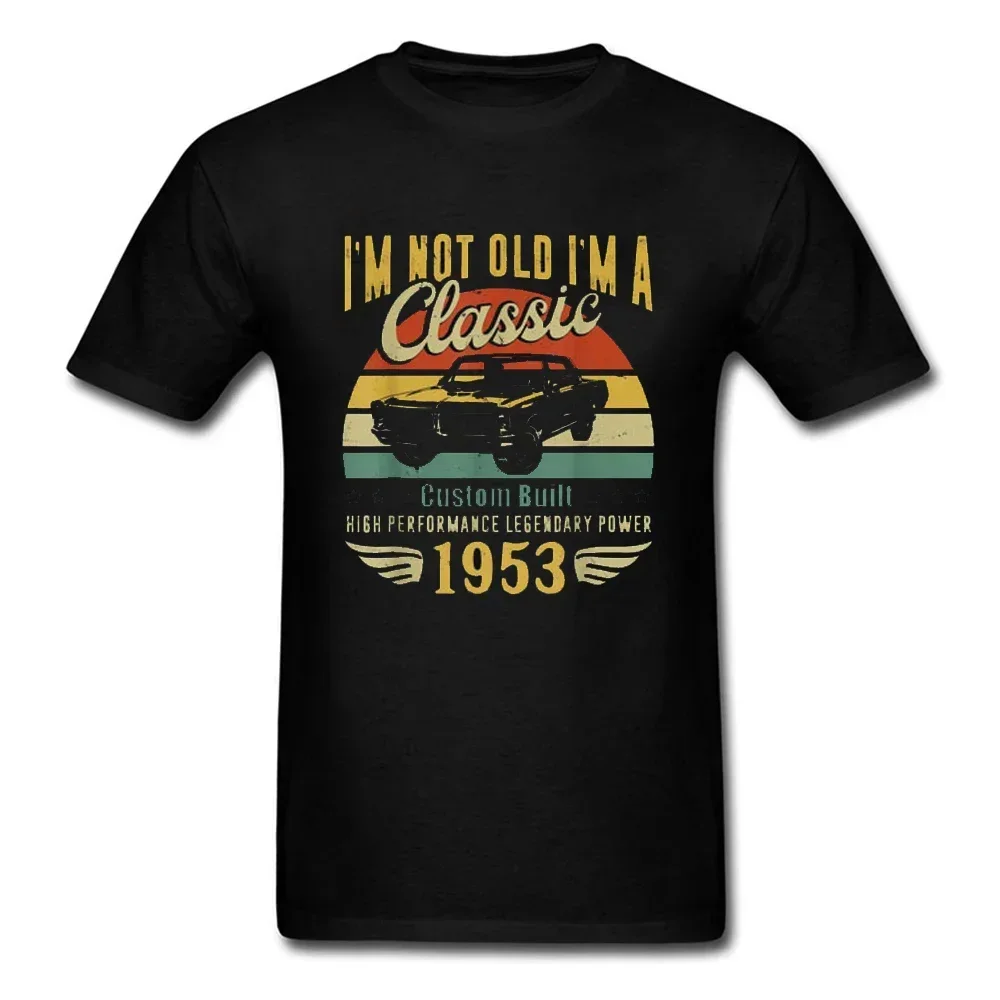 Vintage Made In 1953 Classic Car 70th Birthday T-Shirt Legends Born-In-1953 Outfit 70 Year Old Graphic Tee Top Grandpa Nana Gift