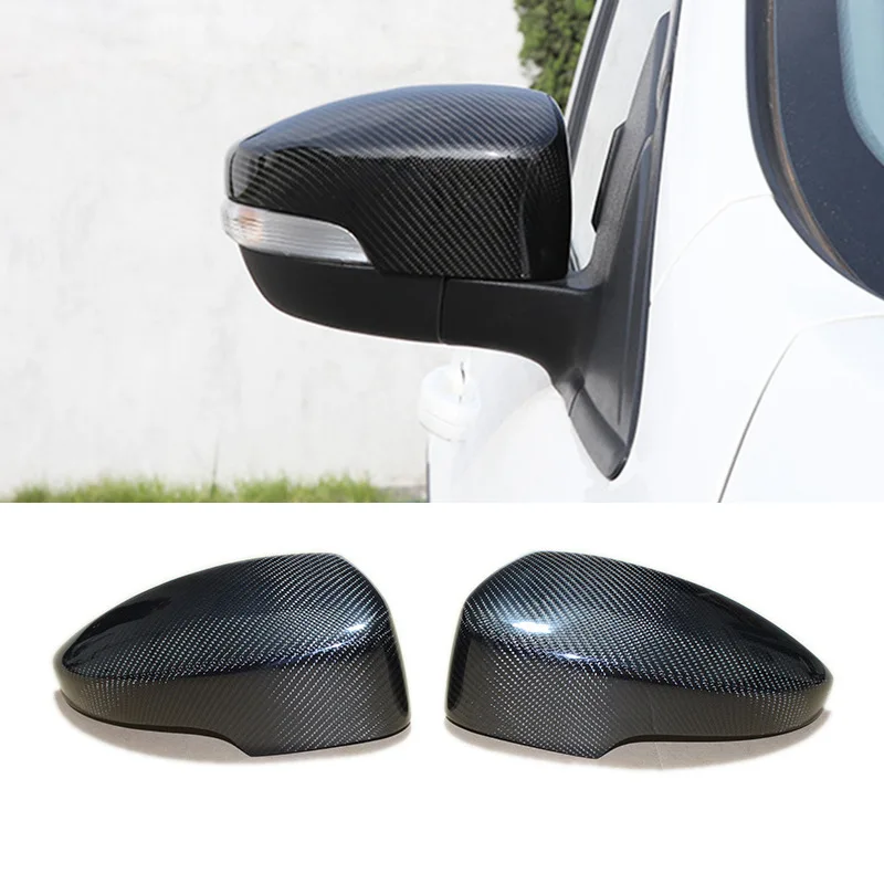 

Side Mirror Caps Shell Replacement/Paste Style Real Carbon Fiber Car Rearview Mirror Covers For Ford Kuga 2013-2019