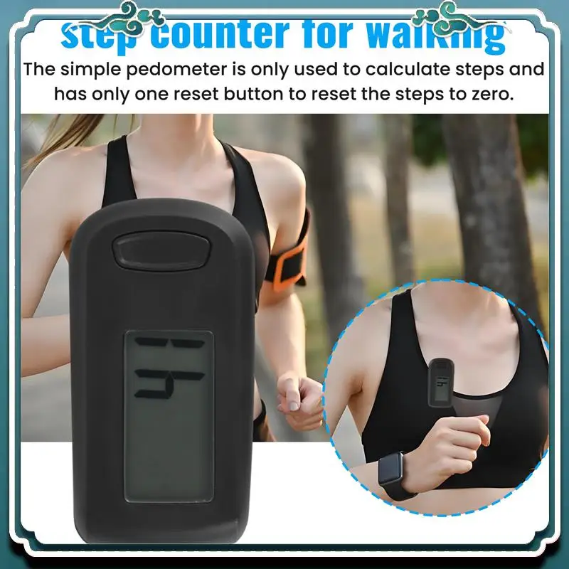 

Reliable 1Pcs Pedometer 3D Step Counter For Walking, Track Steps Portable Sport Simple Pedometer Lanyard, Simple Pedometer