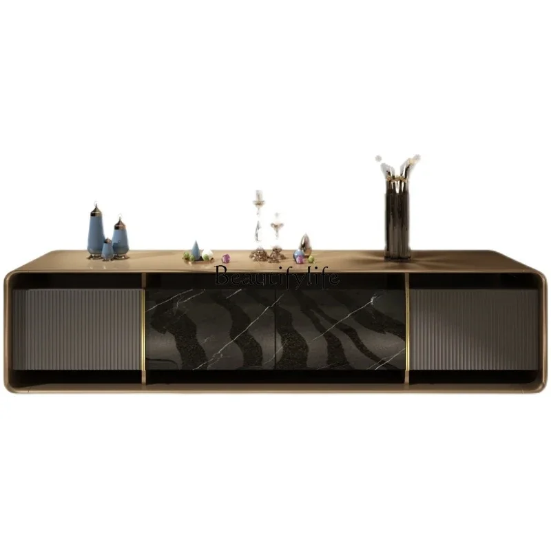 

FG17Italian light luxury minimalist solid wood TV cabinet