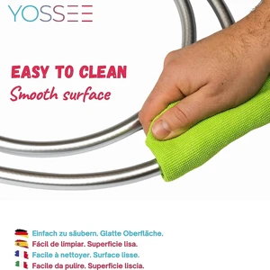 Neuer Hochdruck PVC Silber & Black Weichsduschenschlauch für Badezimmer tragbarer Kopf Flexible Installation Anti -Winding GI/2 Universal 10 Hauptverkäufe flexibler Luftkanal - №3