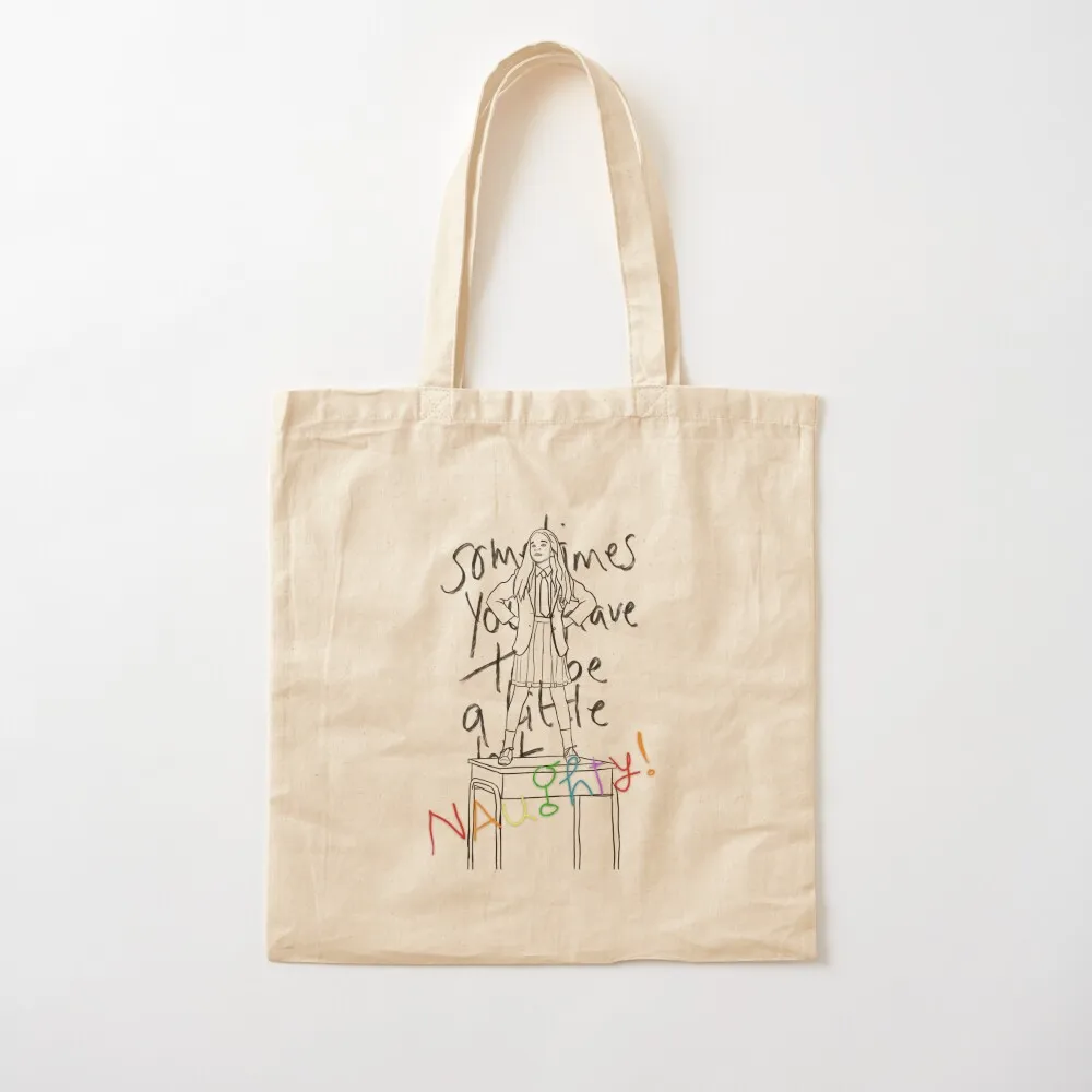 Matilda the musical Naughty lyrics Tote Bag tote bag woman sacs de shopping Canvas Tote Bag