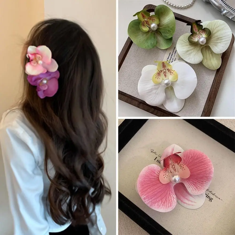 Bang Clips Orchid Butterfly Hair Clip Simple Duckbill Clip Hair Styling Tool Side Clip Bow Flower Hair Clips