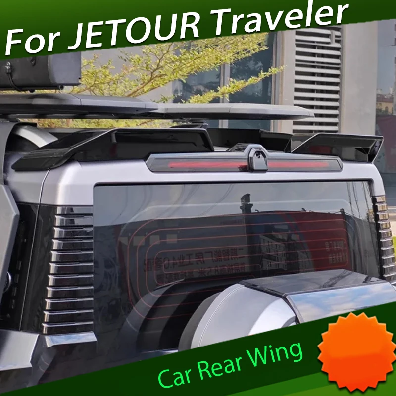 Car Rear Wing Suitable for Chery JETOUR Traveler T2 Modification Segmented Roof Fixed Wind Wing Automotive Exterior Parts