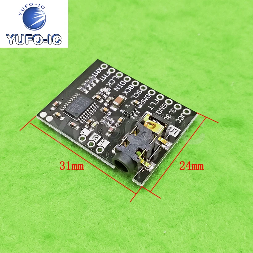 Free Ship 3pcs PCM5102A Module PCM5102A DAC Sheng Ka Ban Phat 3.5mm Stereo Plug Word Audio Module
