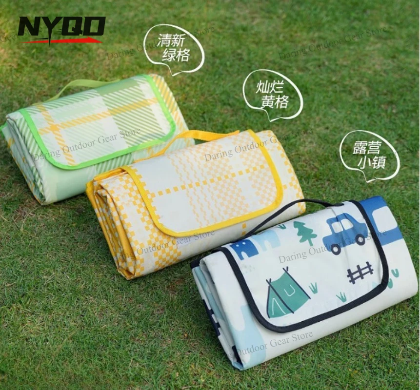 

Music Festival Picnic Mat Thick Waterproof Moistureproof Floor Pad Portable Outdoor Camping Tent Mat for Lawn Travel