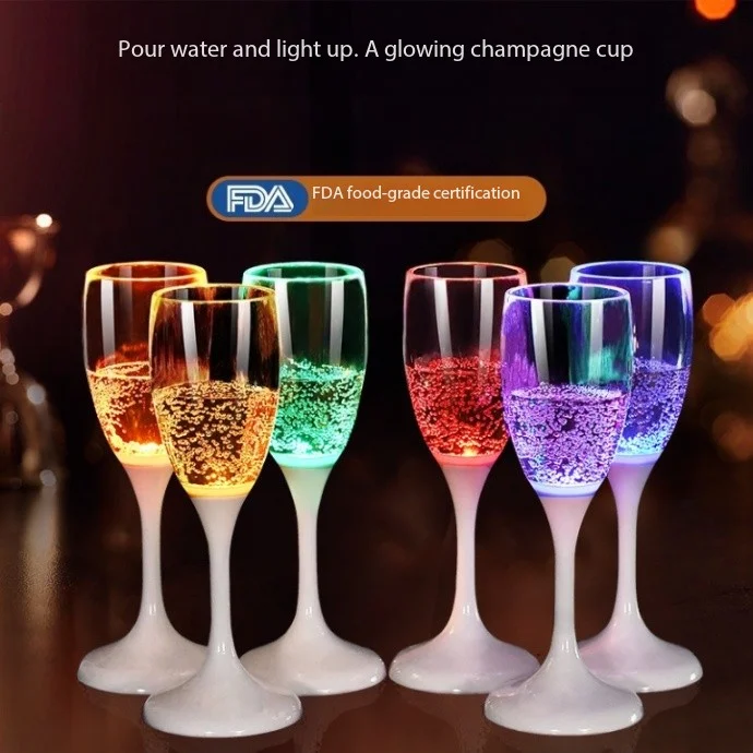 

Creative New LED Novelty Luminous Glass Wedding Banquet Holiday Party Luminous Glass