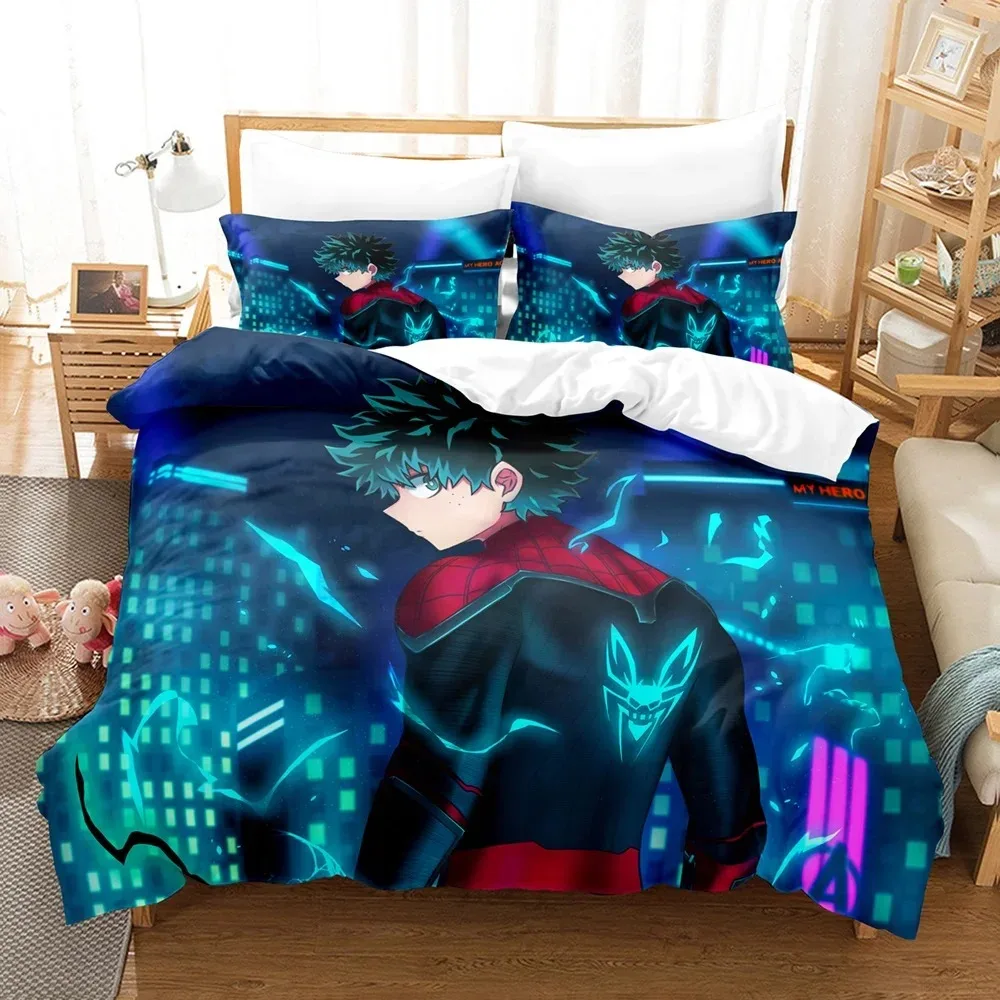 3d Anime Bedding Set My Hero Academia Quilt Duvet Cover Sets No Sheet Home Decor Single Queen King Size Gift Cute Kids Cartoon