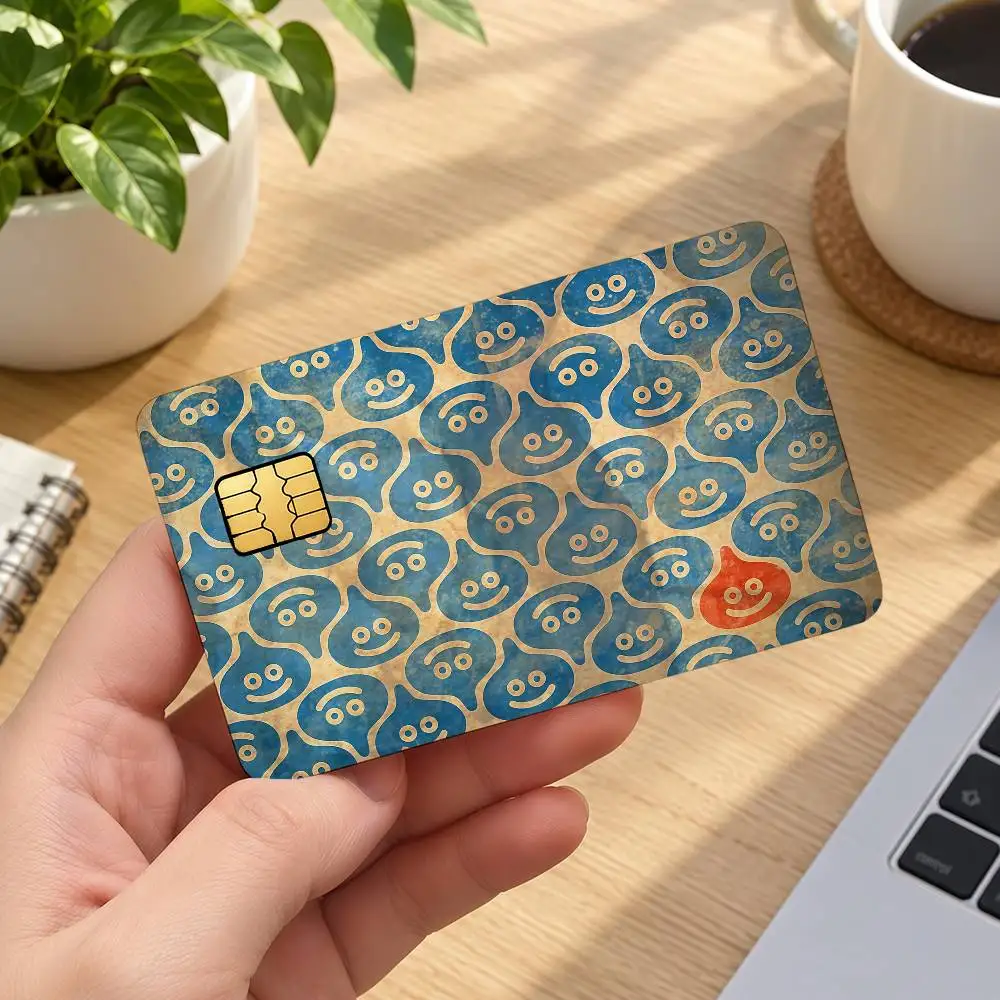 D-Dragon Quest Slime Ideal Gift Wrapping Option Credit Card Cover Stickers Original Design Card Stickers