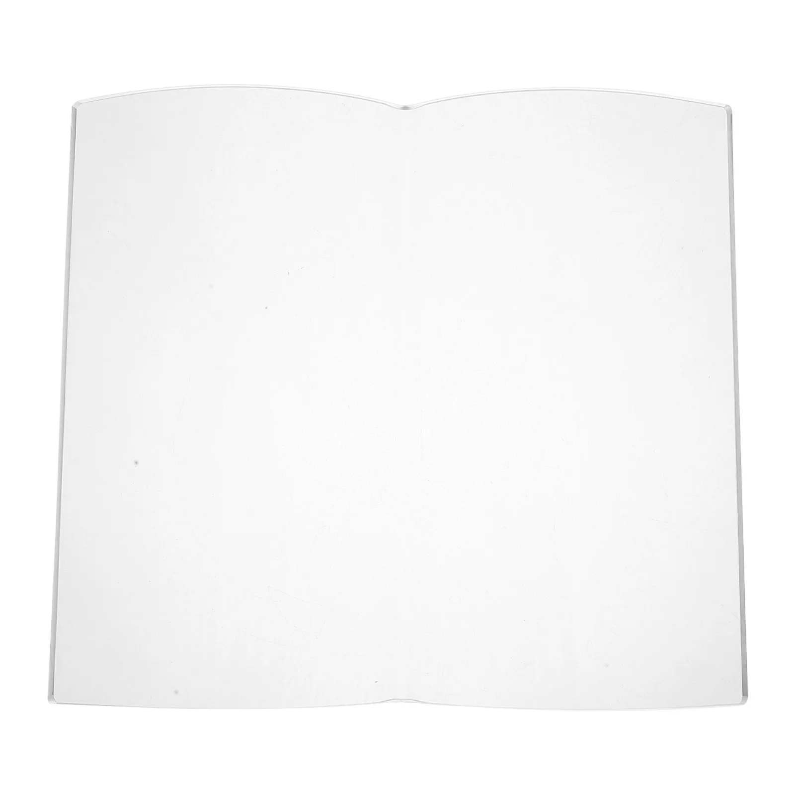 Acrylic Book Paperweight Fan Shape Transparent For Office Home Reading Calligraphy Practice Weighted Page Holder Bookend Clear
