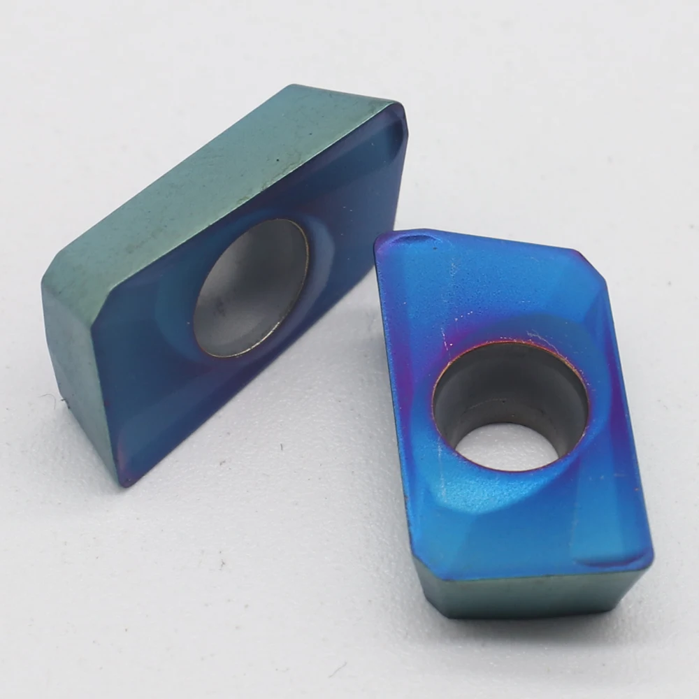 10Pcs  APMT1604-H2 Colorful Blue Purple Milling Carbide Insert Lathe Parts Tool  Milling Tool  CNC Lathe APMT Turning Blade