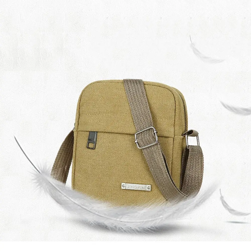 Travel Outdoor Handbags Canvas Men's Bag Shoulder Messenger Bag Small Backpack
