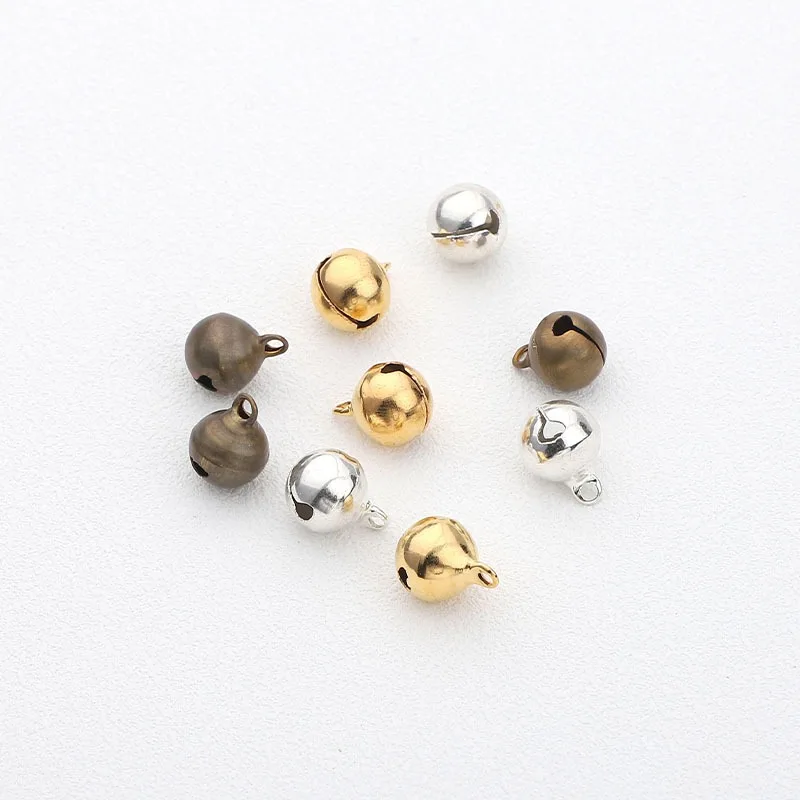 

Bronze Metal Jingle Bells Loose Beads Festival Party Christmas Decoration DIY Crafts Accessories