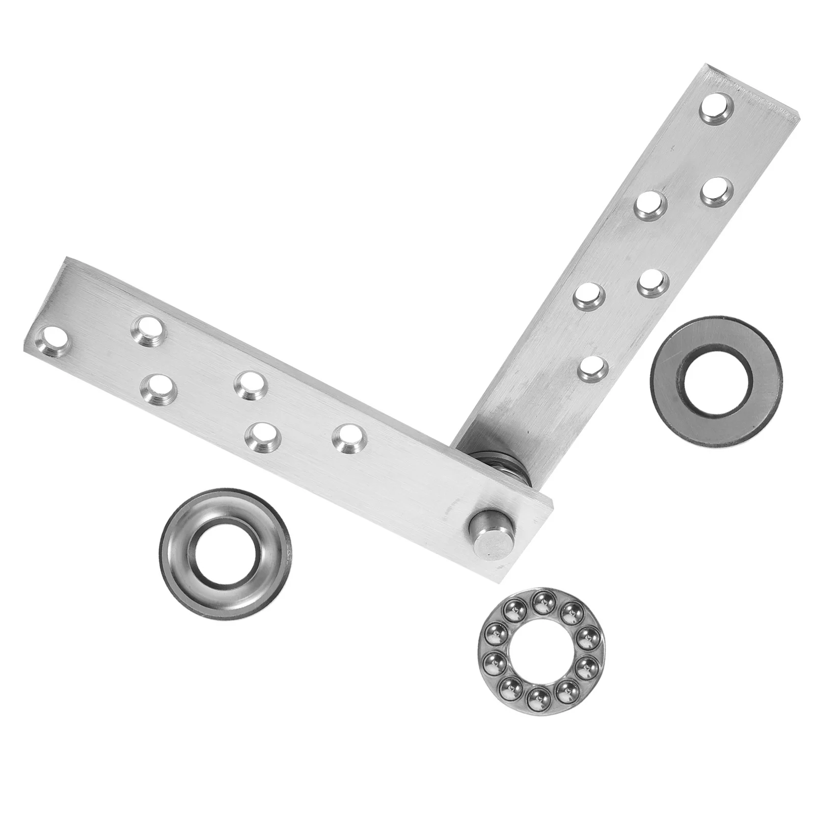 

1Set Hidden Door Hinge Heavy Duty Stainless Steel Pivot Hinge 5.8mm Thick 360 Degree Rotation Invisible Door Hardware
