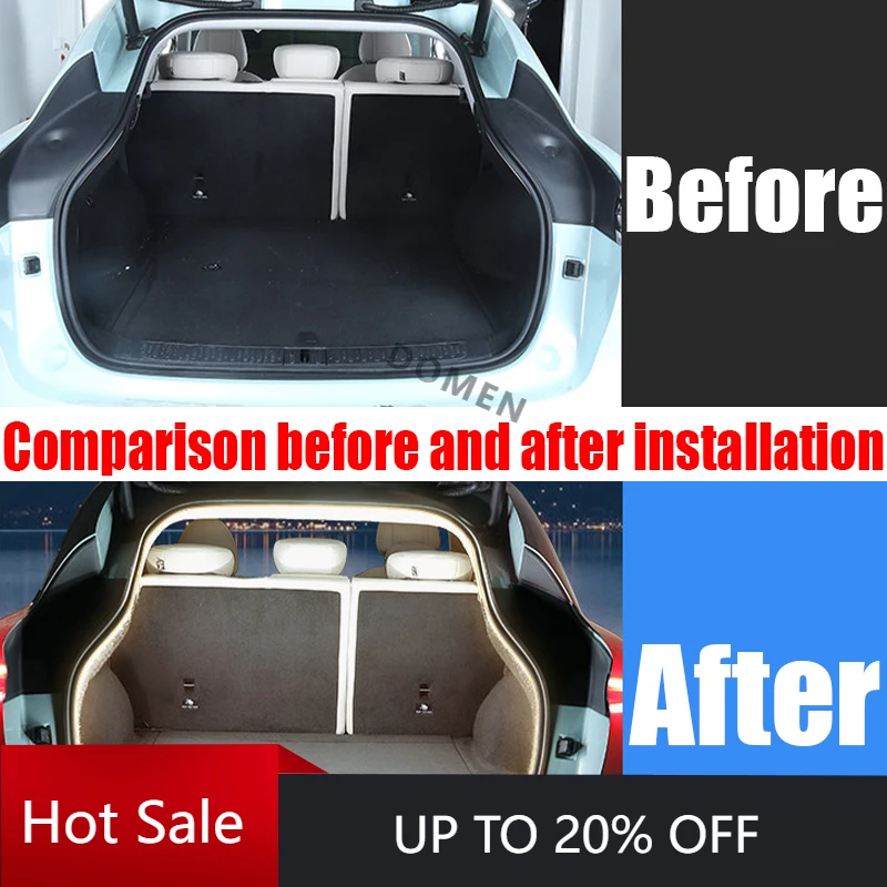 DOMEN New For MG Motor IM6 2025 Automatic Sensing Trunk LED Decorative Light Tailgate Car Interior Decoration Product Modificati