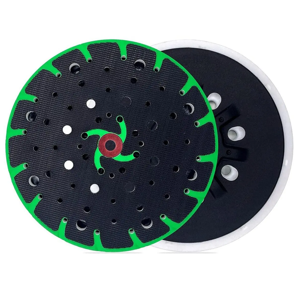 

6 Inch 17 Hole Replacement Sander Pad Random Orbital Dust Extraction Backing Pad Compatible with Festool (Hard Disk)