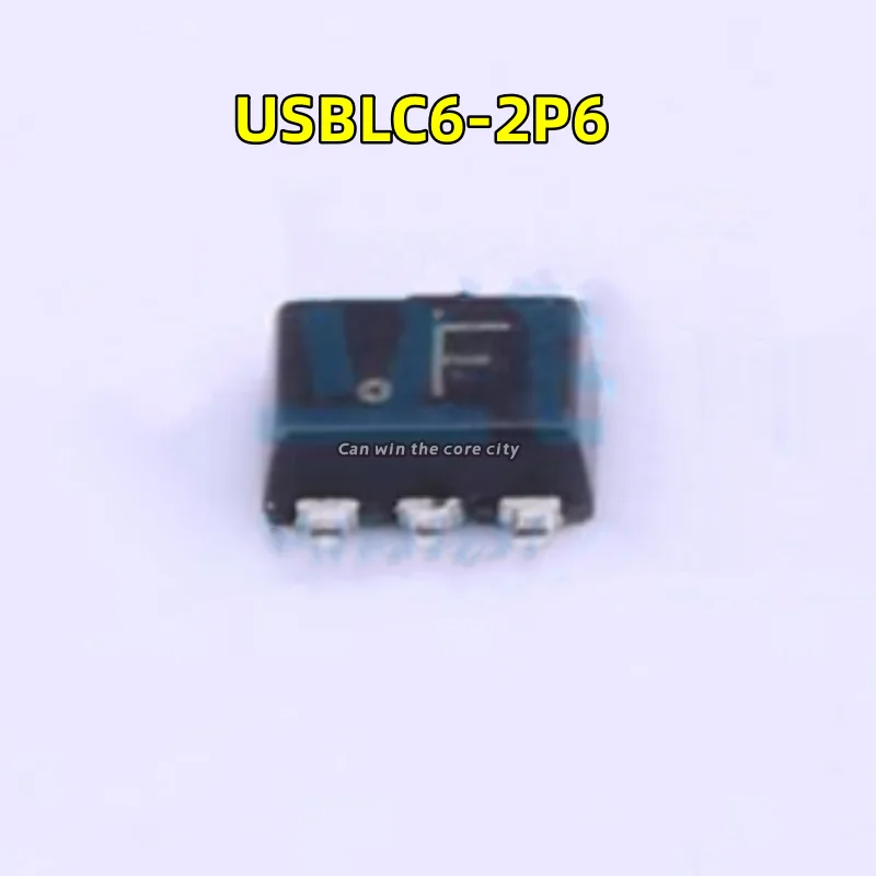 1-100 PCS/LOT New original USBLC6-2P6 screen print: F patch SOT666 package ESD protector chip IC