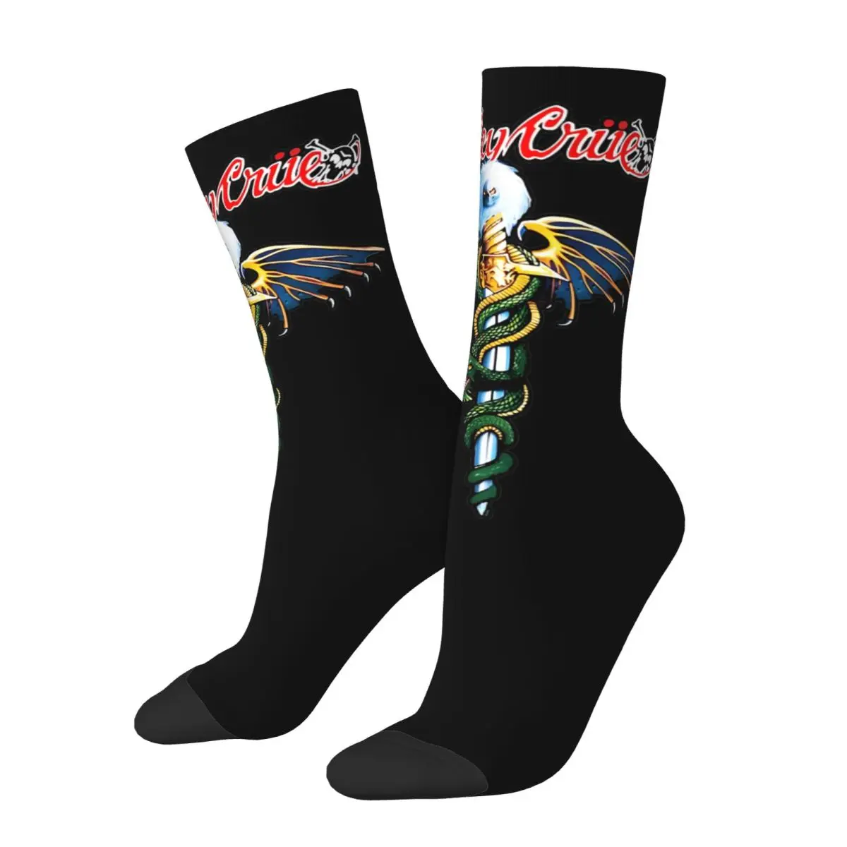 Men Women Mﾶtley Crﾨe Rock Band Outfits Socks Flexible Socks Super Soft For Party Wear