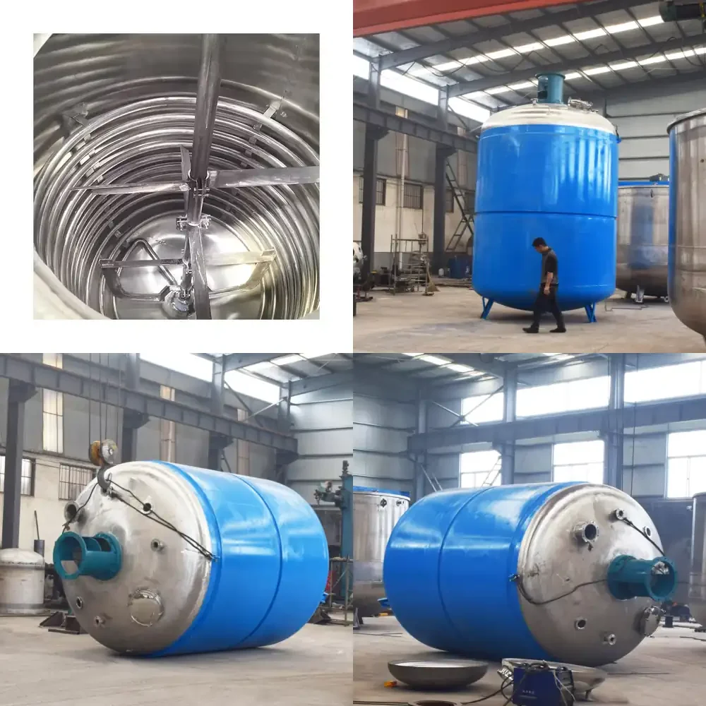 Chemical Mixing Jacket Heating Reaction Kettle Pressure Vessel Stainless Steel Essential Oil Reactor