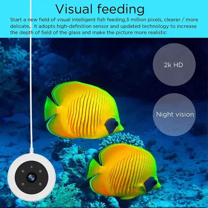 Wholesale Intelligent Visual Timing APP Remote Control Fish Feeder Can Be OEM