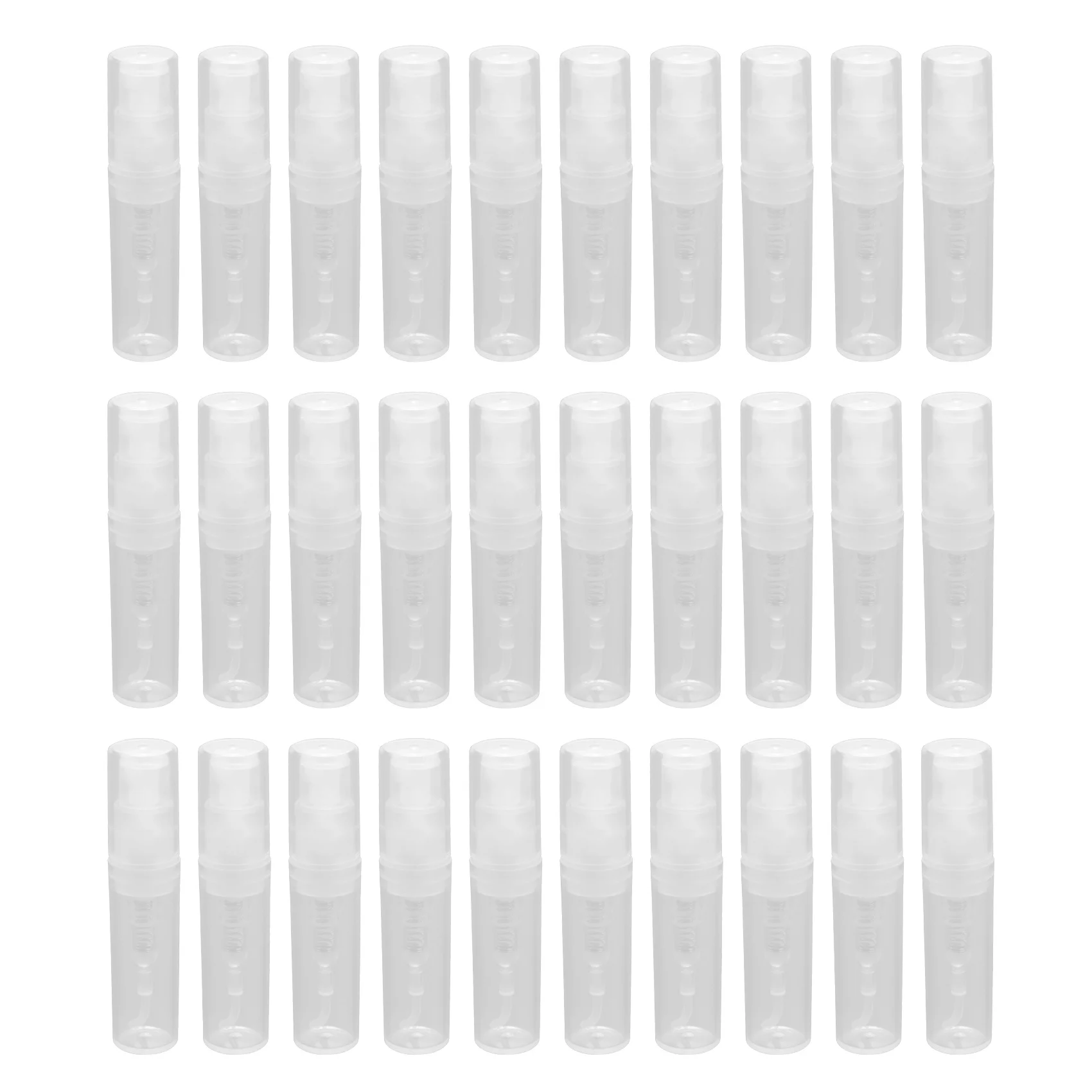 30Pcs Clear 2Ml Atomizer Plastic Bottle Spray Disposable Perfume Empty Sample Bottle for Travel Party