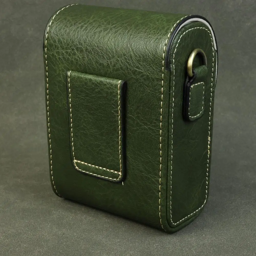 حقيبة كاميرا جلدية عالمية ل Lumix zs99/tz99 سوني zv1m2 كانون sx730/740 حقيبة كروسبودي حقيبة كتف كاميرا التخزين