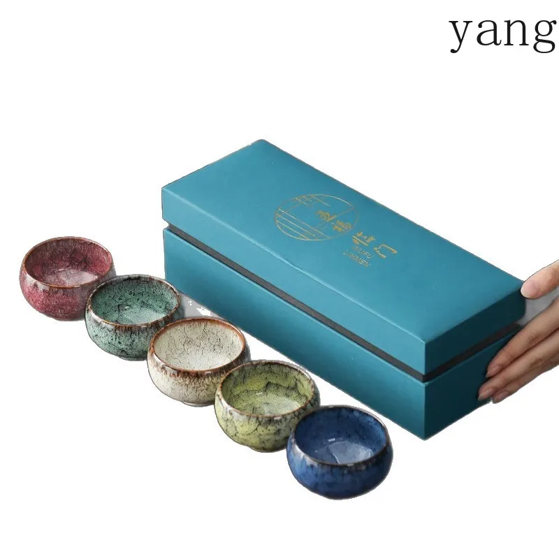 CX kiln change household large ceramic tea personal cup, five elements kung fu teacup