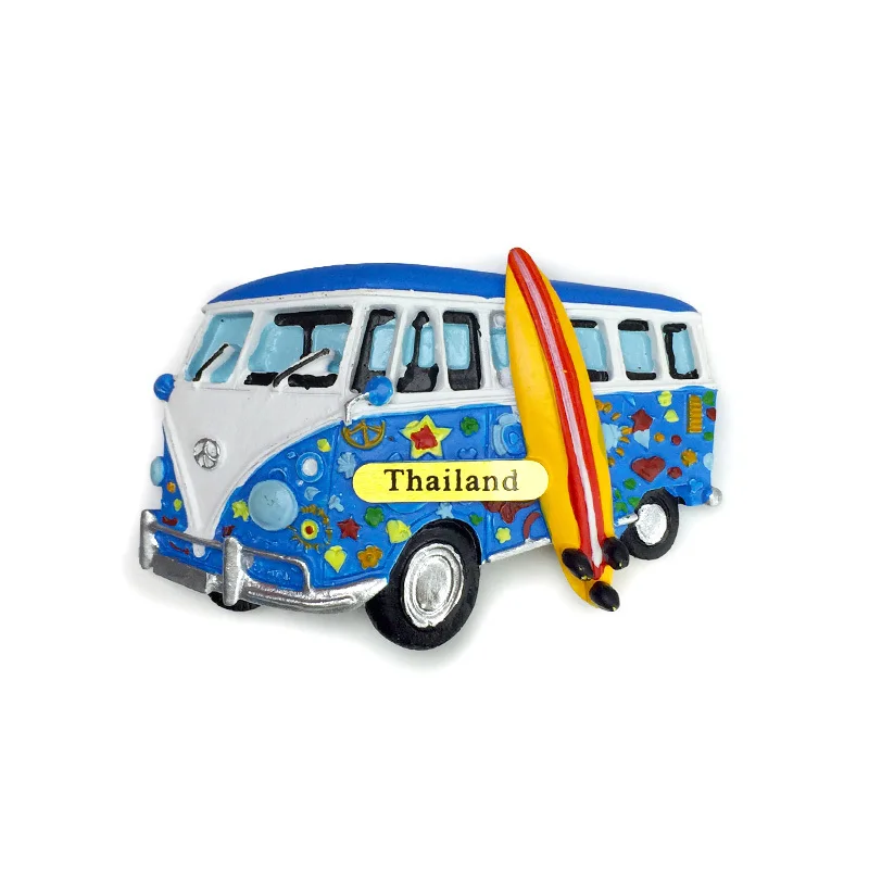 Thailand Koh Samui Vacation Car High-End Atmosphere Refrigerator Magnet Travel Souvenir Home Handmade Painted Decoration - Image 2