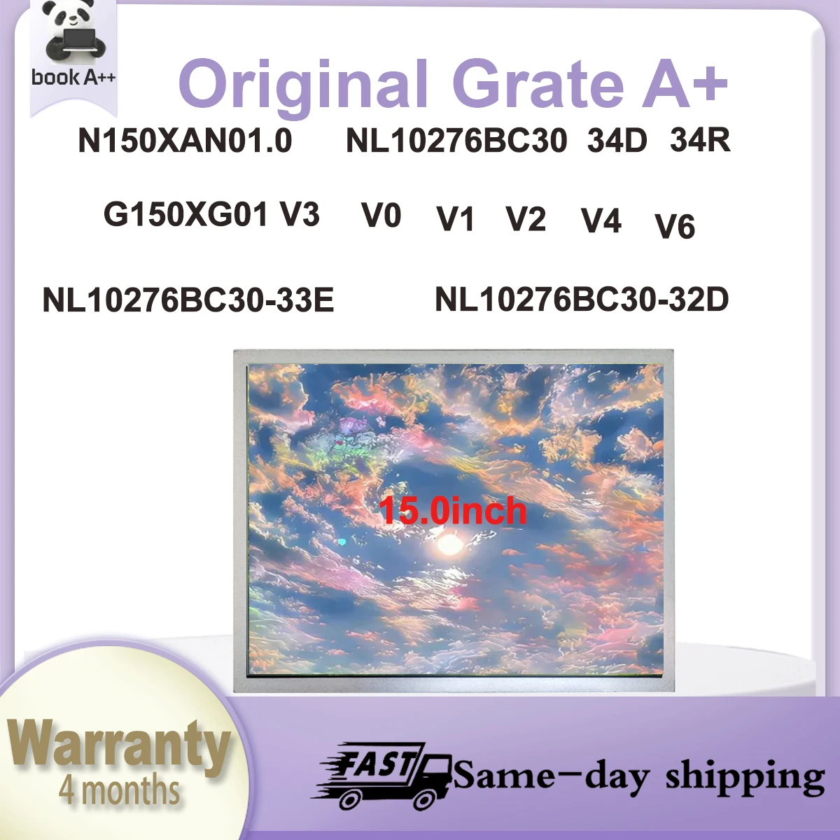 Pantalla LCD Original Nueva A+ de 15.0" N150XAN01.0 NL10276BC30 34D 34R G150XG01 V3 V0 V1 V2 V4 V6 NL10276BC30 33E 32D