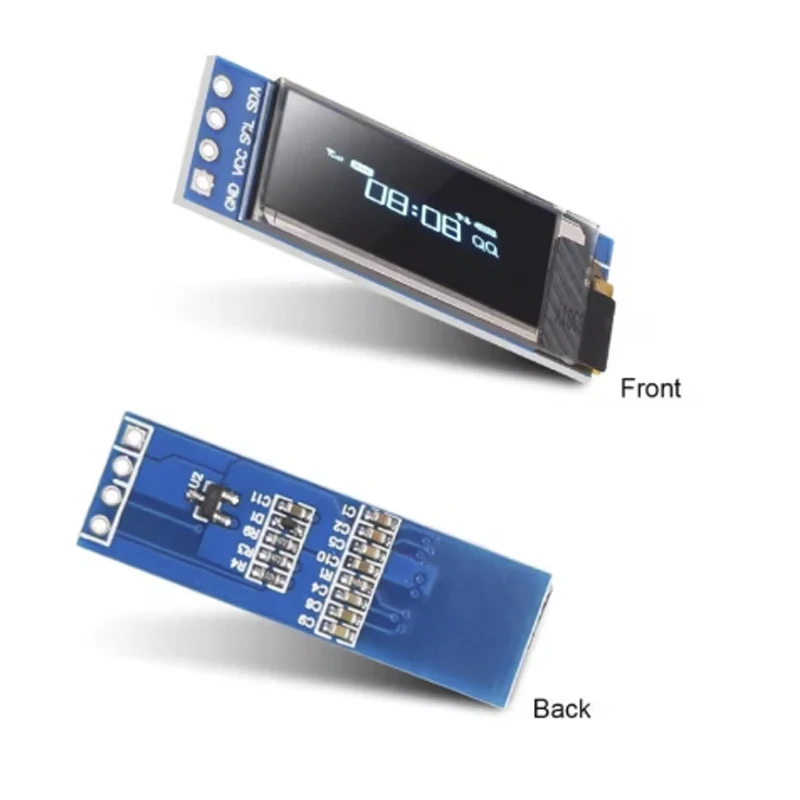 I2C OLED Display Module 0.91 Inch I2C SSD1306 OLED Display Module White / BLUE I2C OLED Screen Driver DC 3.3V~5V for Arduino
