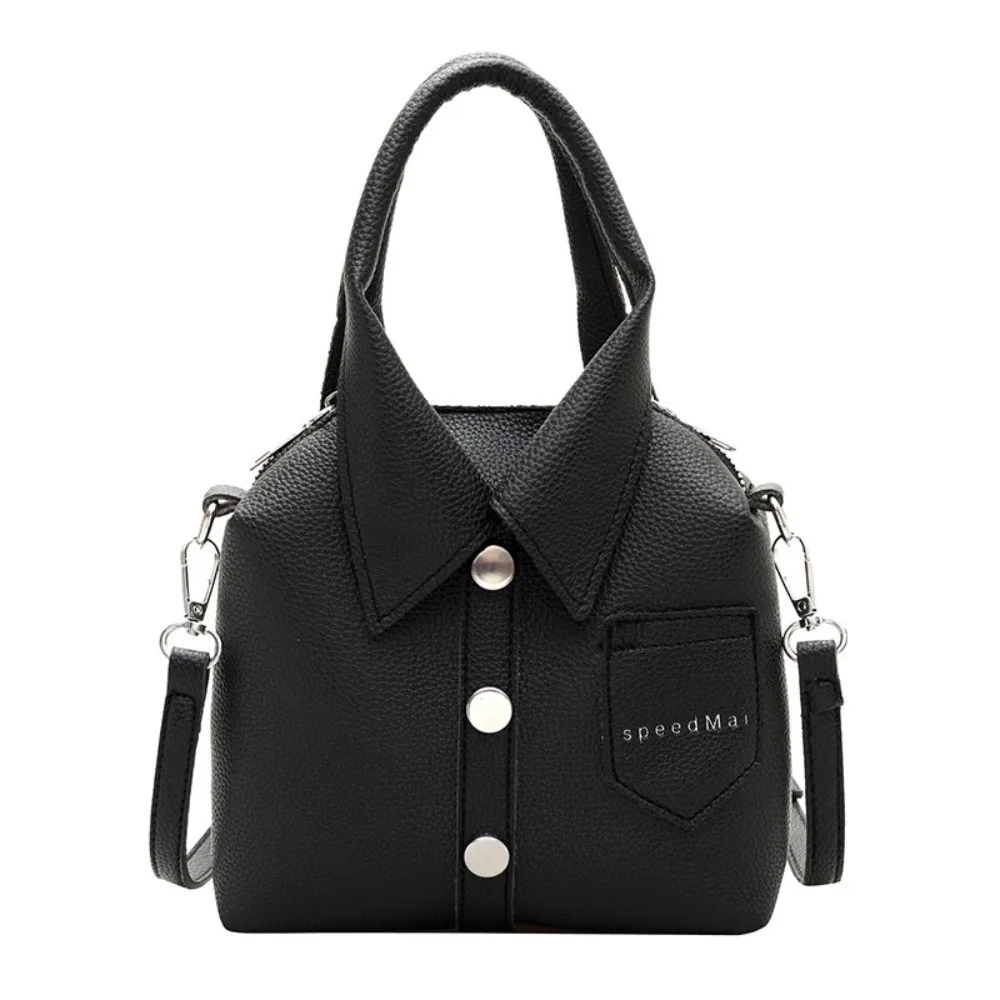 

Elegant Clothes Shaped Crossbody Bag Korean Style PU Leather Square Compact Shoulder Bag Creative Texture Women Handbag Ladies