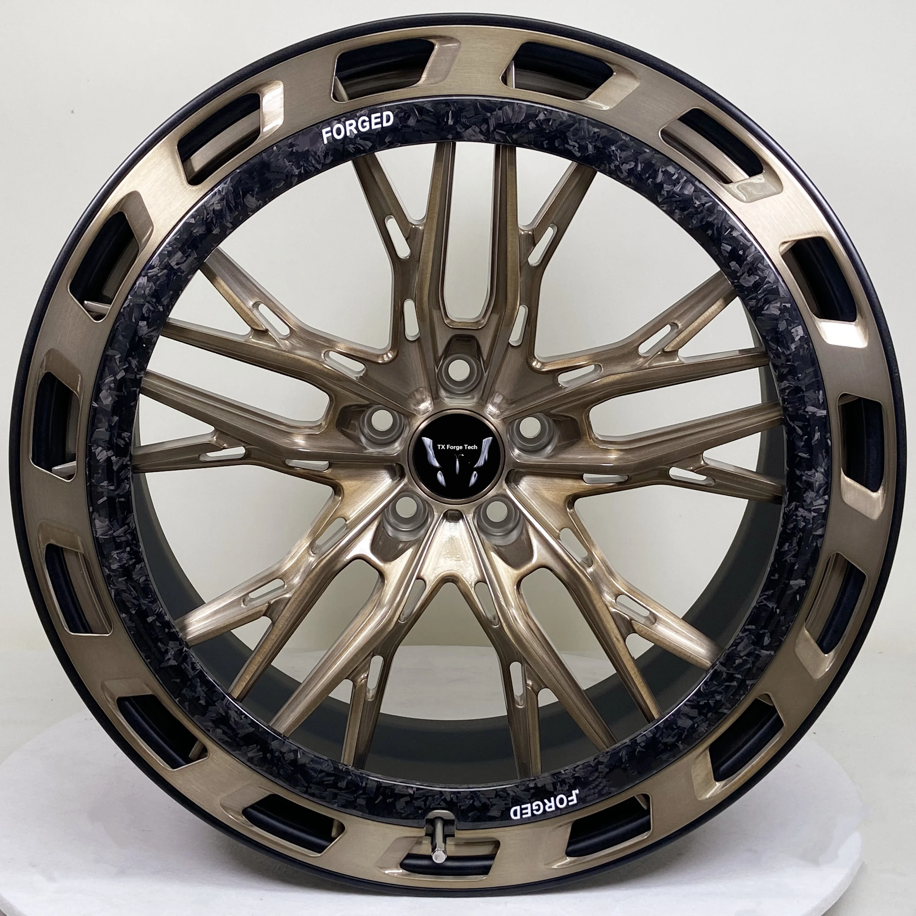 

Индивидуальный 19-дюймовый обод из кованого алюминиевого сплава для Mercedes-Benz, новый сорт, бронзовая отделка, 30 мм ET 100 мм, колеса для пассажирских автомобилей